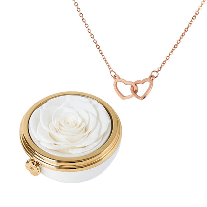 Passion Éternelle & Collier Personnalisé Plaqué Or 18K