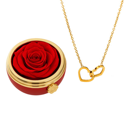 Passion Éternelle & Collier Personnalisé Plaqué Or 18K