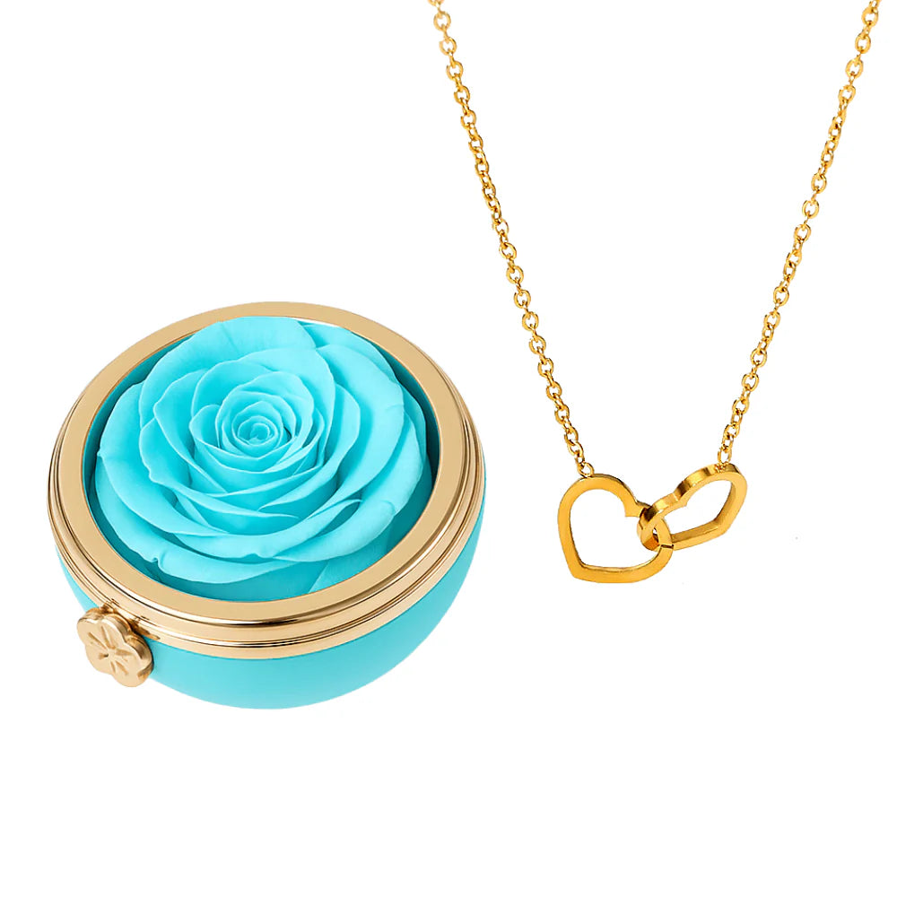 Passion Éternelle & Collier Personnalisé Plaqué Or 18K