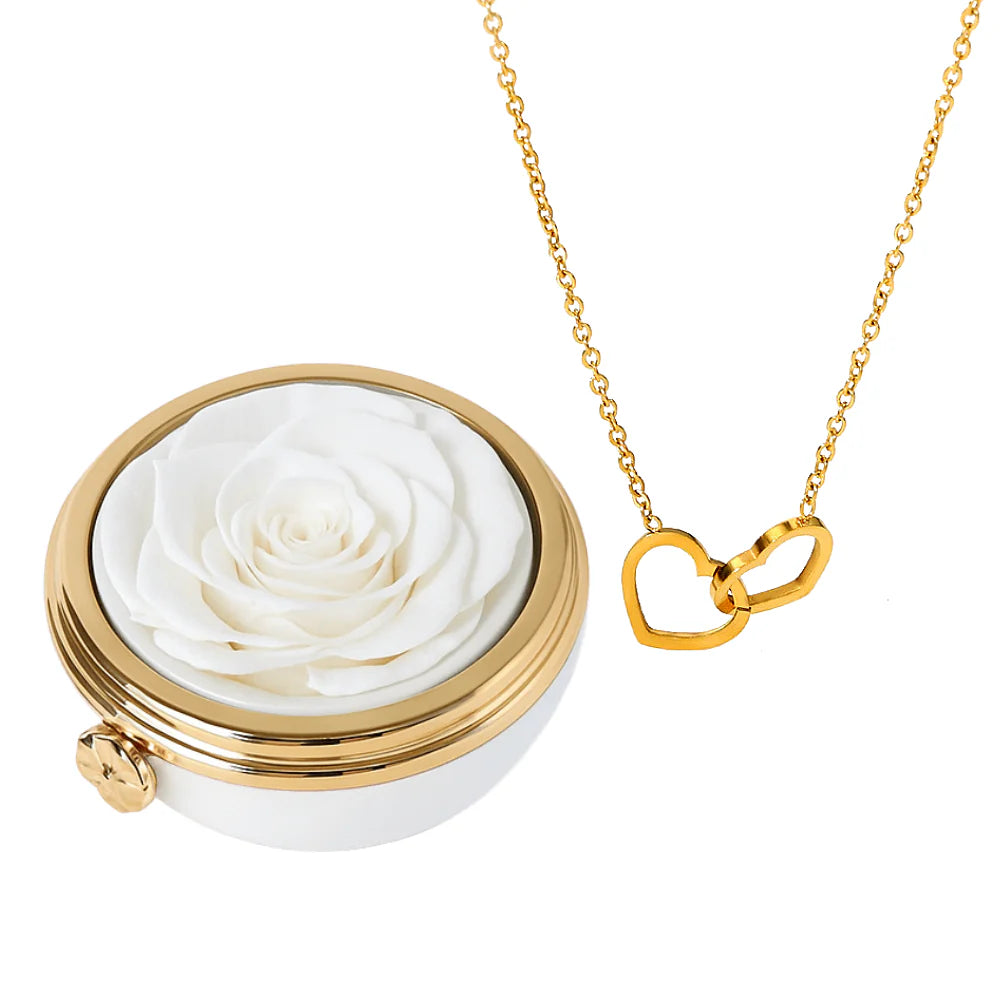 Passion Éternelle & Collier Personnalisé Plaqué Or 18K