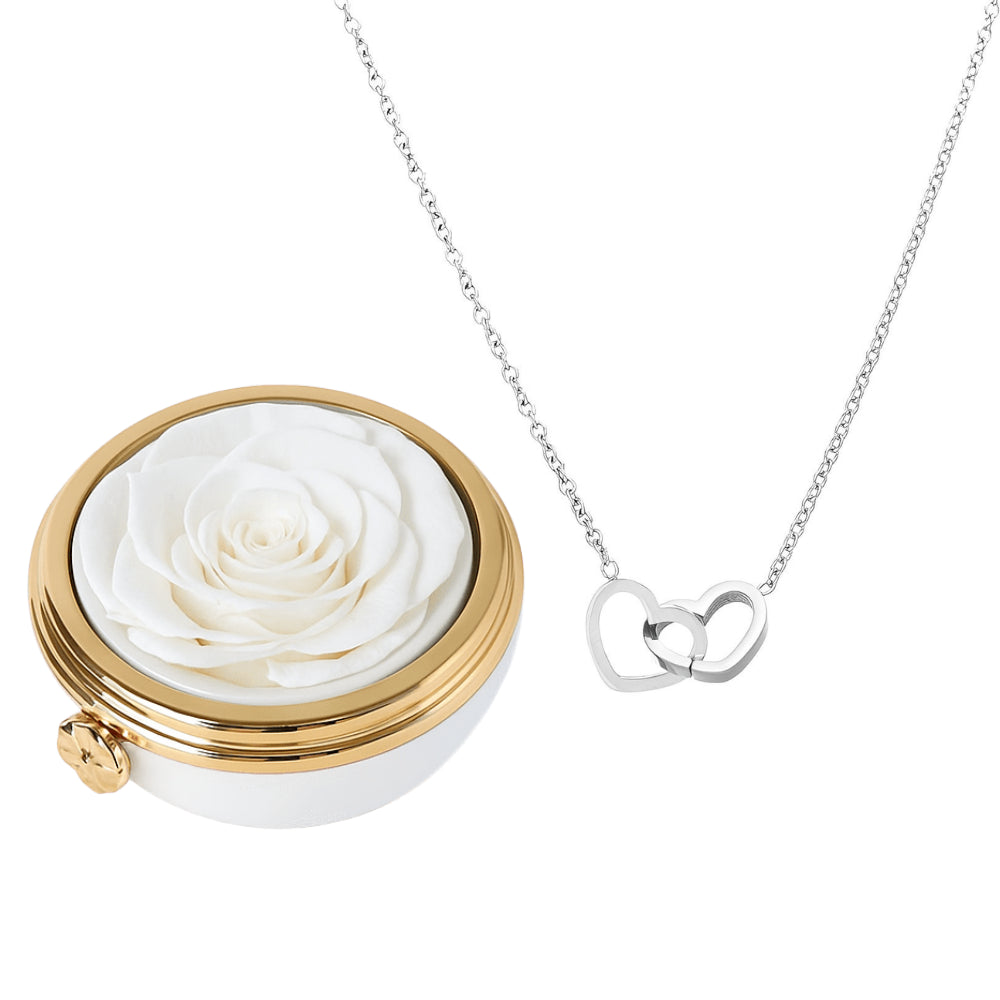 Passion Éternelle & Collier Personnalisé Plaqué Or 18K