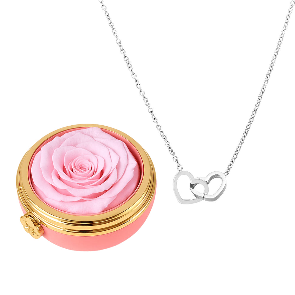 Passion Éternelle & Collier Personnalisé Plaqué Or 18K