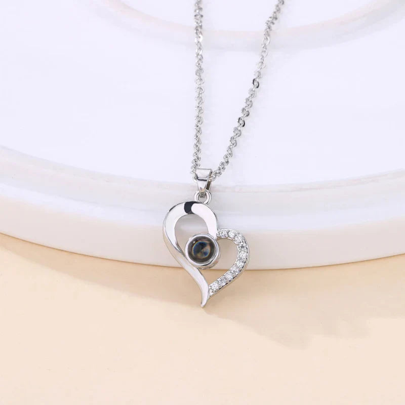 Coffret Rose Éternelle & Collier "Je T'aime"