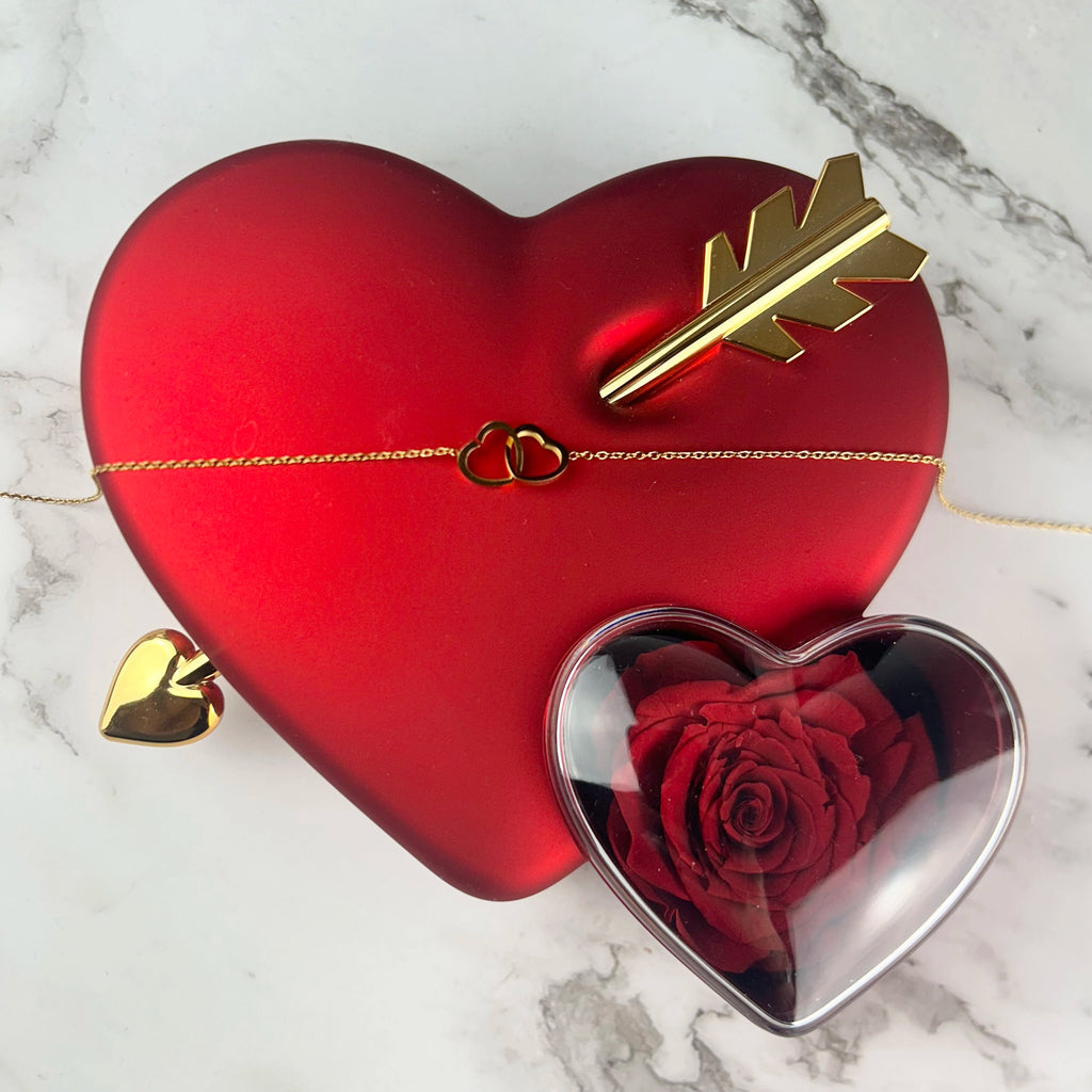 Amour Éternel & Collier Personnalisé Plaqué Or 18K