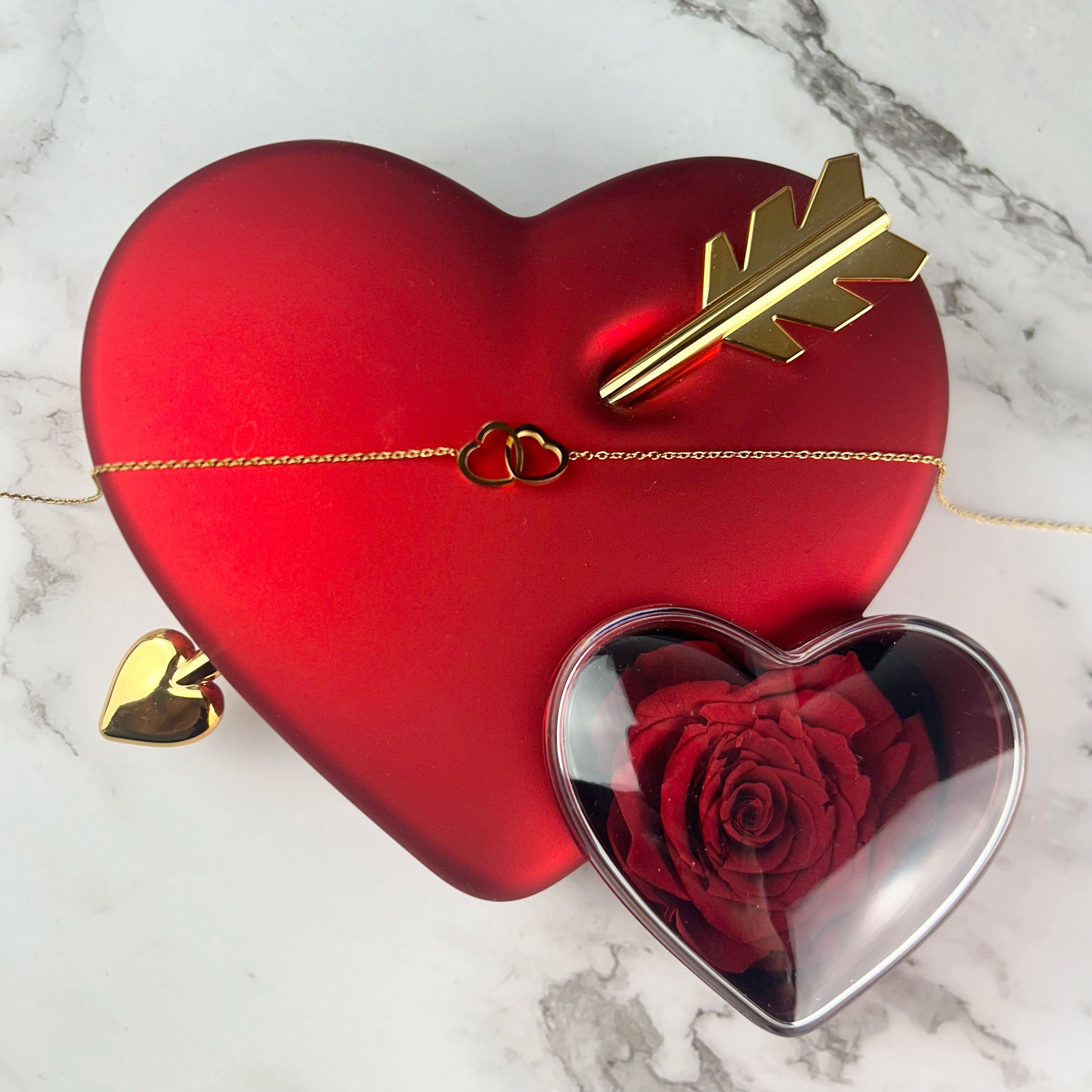 Amour Éternel & Collier Personnalisé Plaqué Or 18K