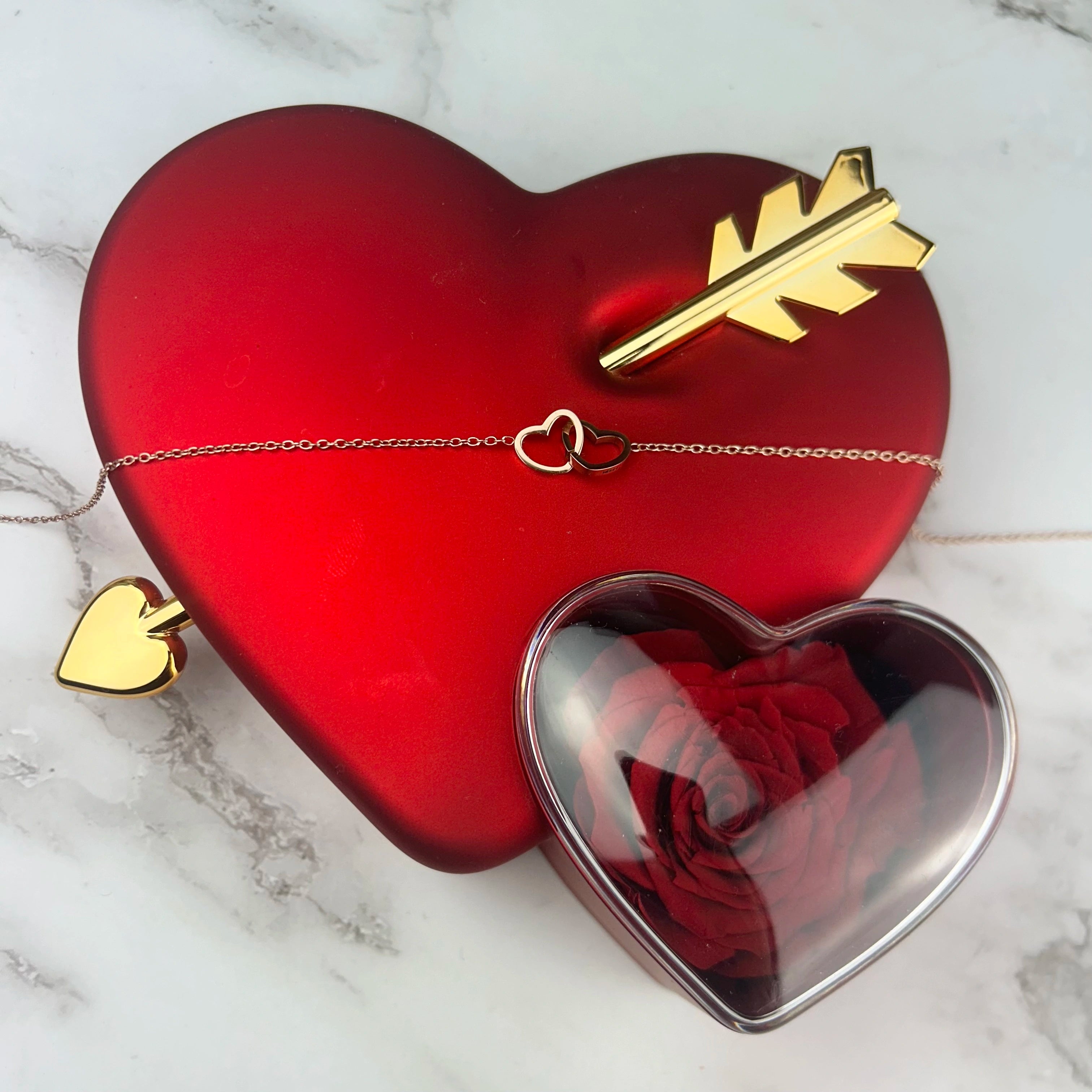 Amour Éternel & Collier Personnalisé Plaqué Or 18K